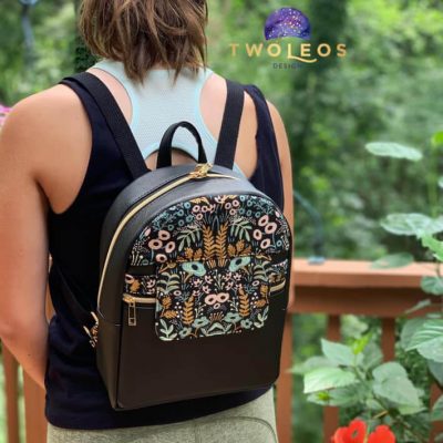 Rounded Top Trekoda Mini Backpack Made by Two Leos Design
