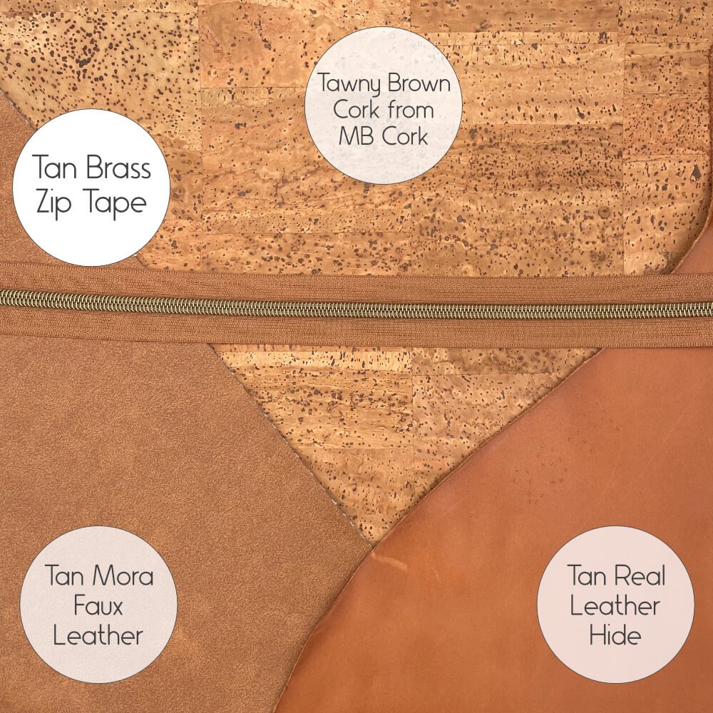 Tan Brass Zip Tape Comparison