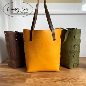 No Sew Tote - Leather Bag Pattern