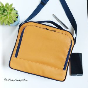 Kedemoth Messenger Bag made in vinyl by The Busy Sewing