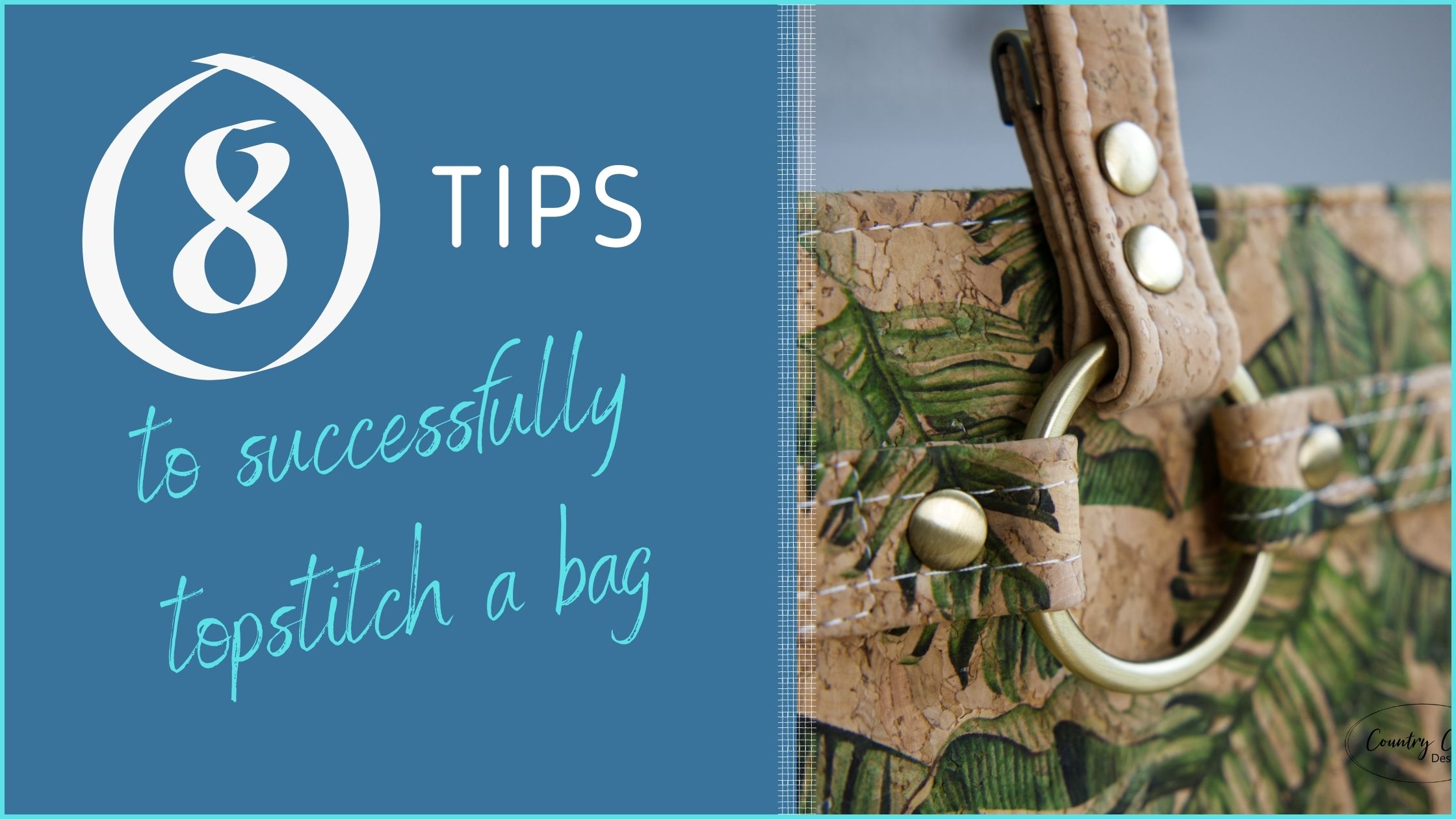 Eight Tips to Successfully Topstitch a Bag