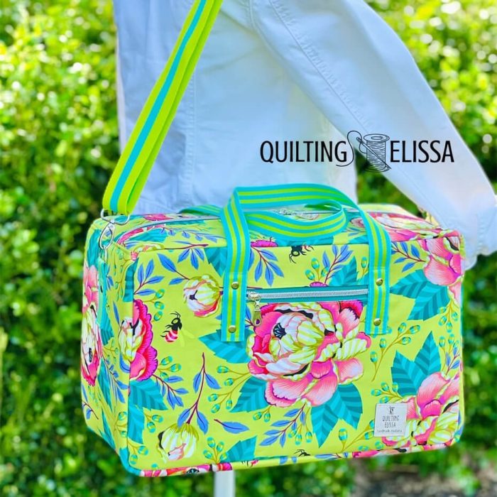 Travel Light Duffle Bag made by Quilting Elissa