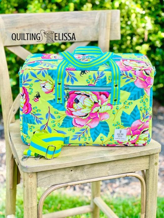 Travel Light Duffel Bag made by Quilting Elissa