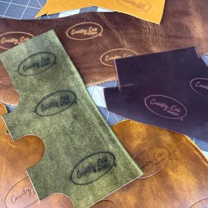stamped scrap leather