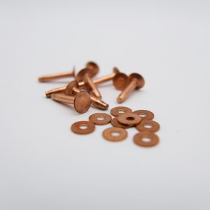 Traditional copper rivets
