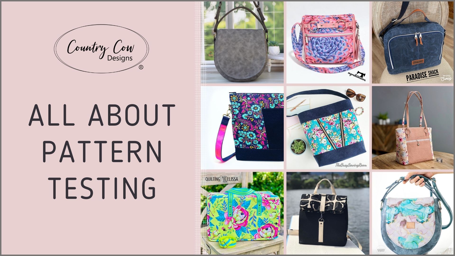 Becoming a Bag Pattern Tester
