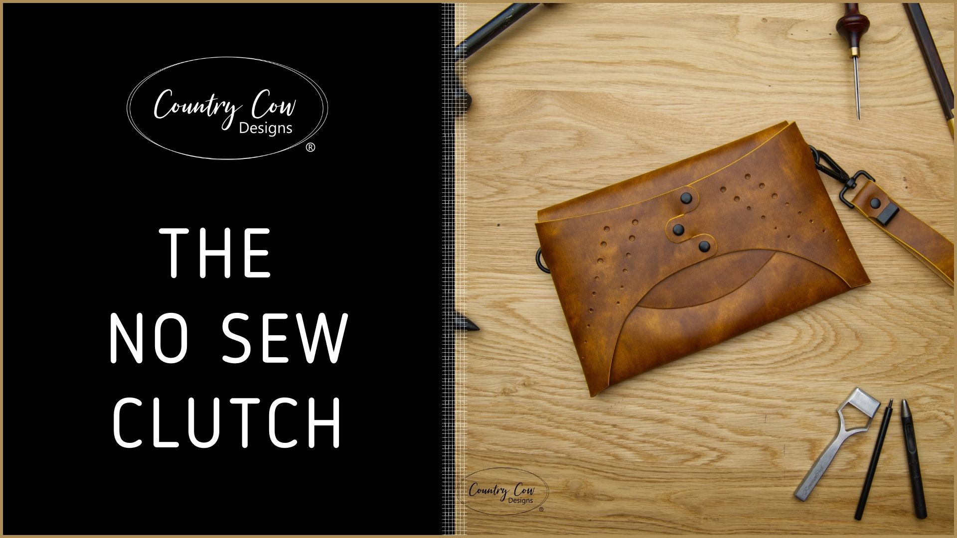 No Sew Clutch Leather Bag Pattern