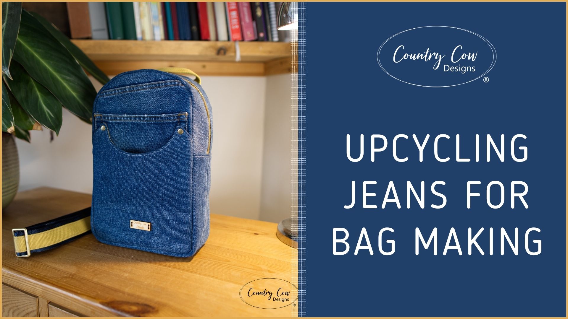 Upcycling jeans for bag making