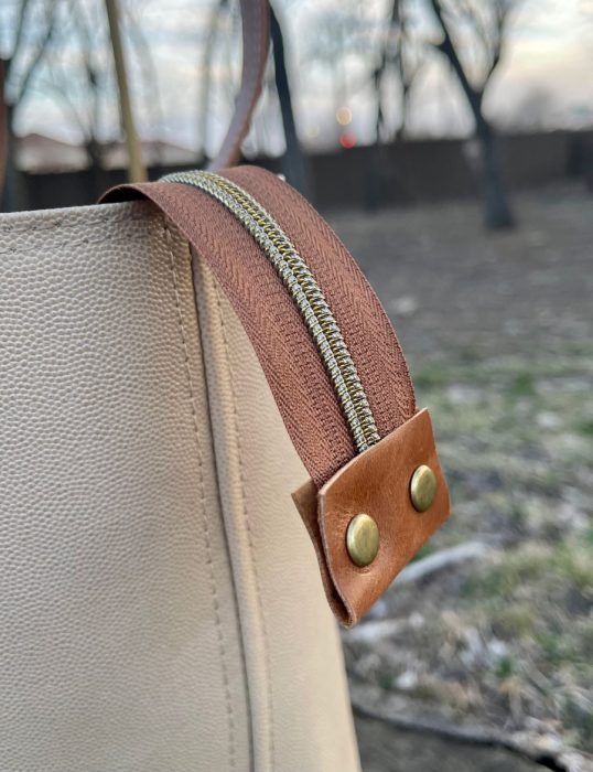 Industrial Leather Tote made by Rana