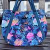 Printed Vinyl 1/2m Pre-cut - Blue Floral