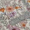 Water resistant cotton canvas with a wildflower print design