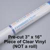 Clear Vinyl - Small Cut 3" x 16" Piece