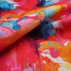 Bright splatter on canvas