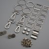 brushed silver hardware bag making kit