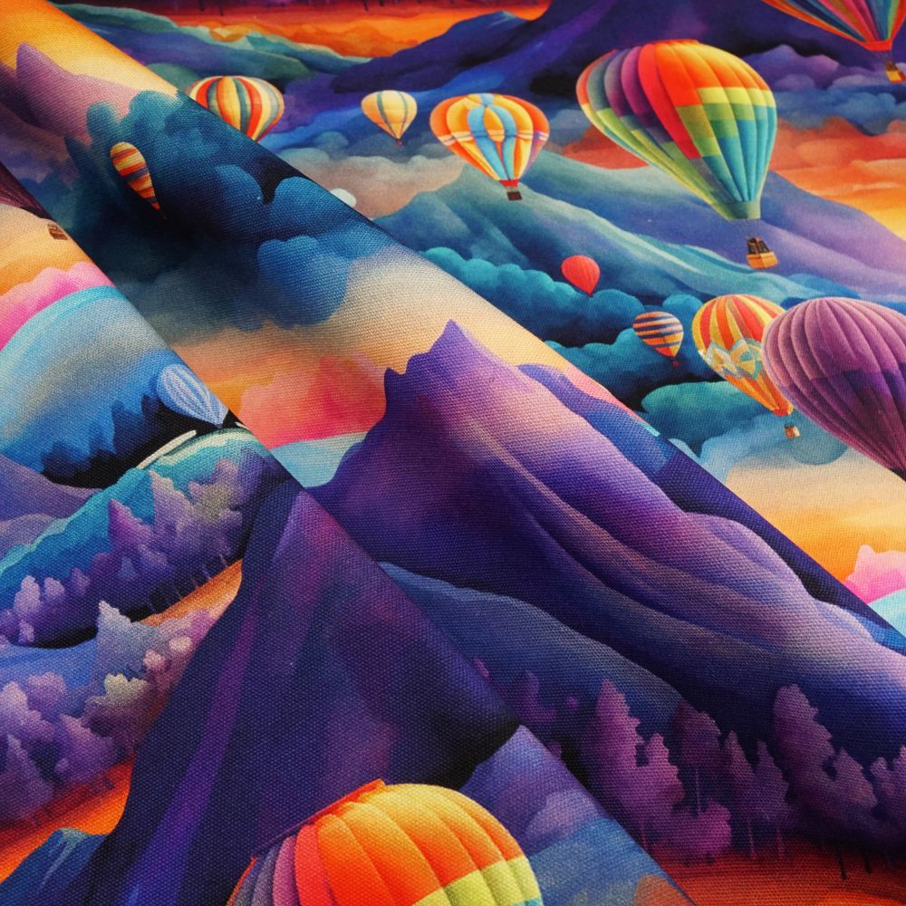 Colourful Balloon Print Fabric