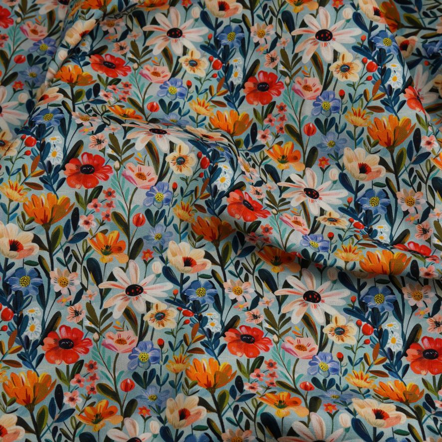 Multicolour Widlflowers - Canvas