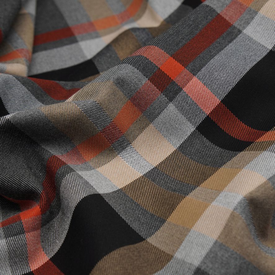 Grey Sand Tartan Check