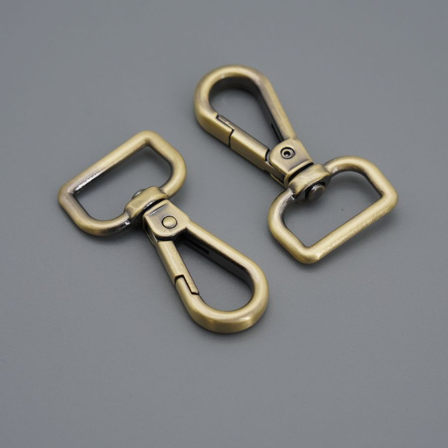 IMPERFECT 18mm (3/4") Swivel Hooks Brushed Brass