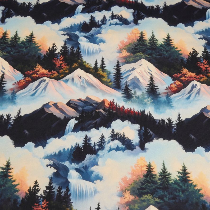 Canvas - Cloudy Mountains