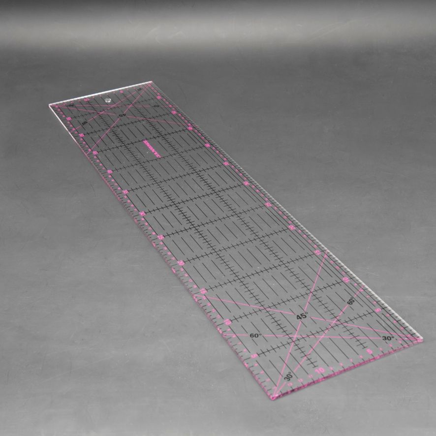 Metric quilting ruler