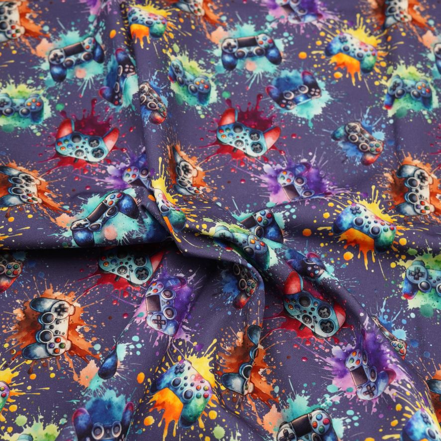 Printed Vinyl 1/2m Pre-Cut - Multicolour Gamer