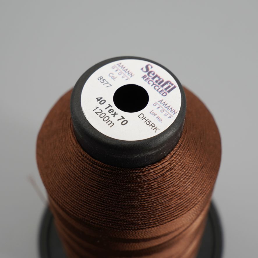 Serafil TEX 70 Bonded Polyester Thread Brown