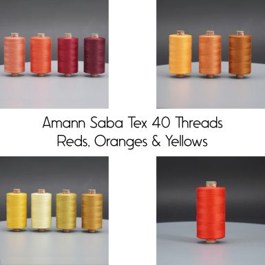 Saba Tex 40 Threads - Reds, Oranges, Yellows