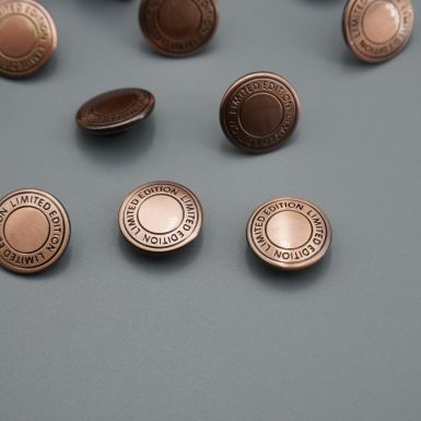 metal rivet inscribed with limited edition