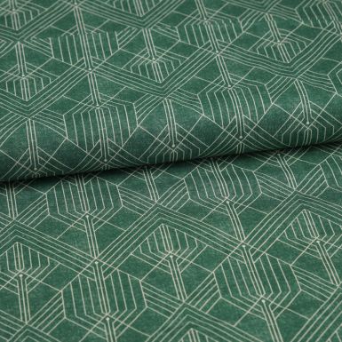 Green Rosy Deco - Quilting Cotton