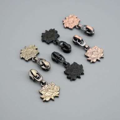 Peony Flower No.5 Zip Pulls