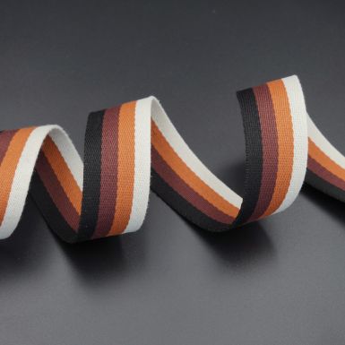 striped webbing for bag straps