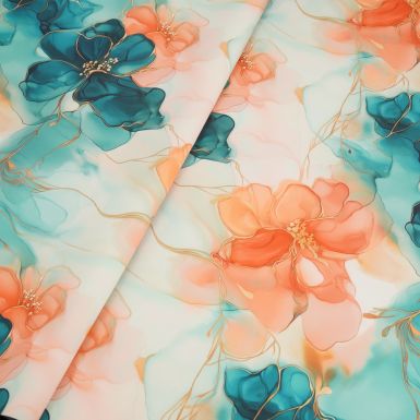 Bohemian Bloom - Bonded Poly Fabric