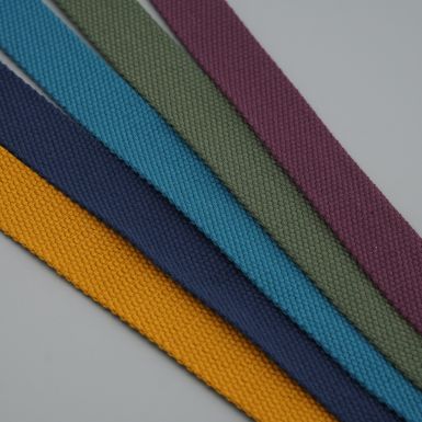 Polycotton webbing in various colours