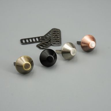 Large metal prong bag feet in various colours