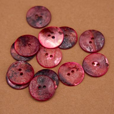 18mm Mother of Pearl Shell Buttons Pink
