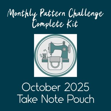 October Pattern Challenge - Take Note Pouch - Makers Kit