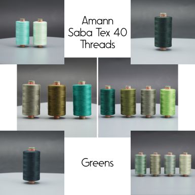 Saba Tex 40 Threads - Greens
