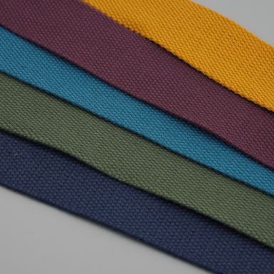 Polycotton webbing in various colours