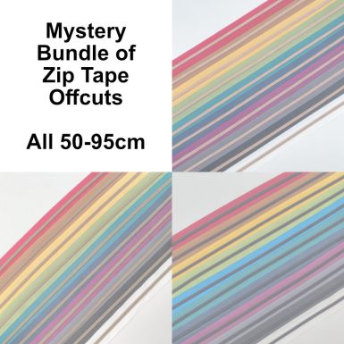 Mystery Bundle of No.5 Zip Tape Offcuts