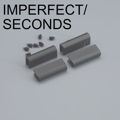 IMPERFECT 25mm Black Strap Ends