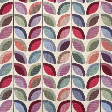 Rainbow Stem Leaves - Luxury Weight Tapestry Fabric