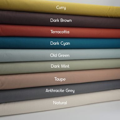Solid Colour Water Resistant Cotton Canvas
