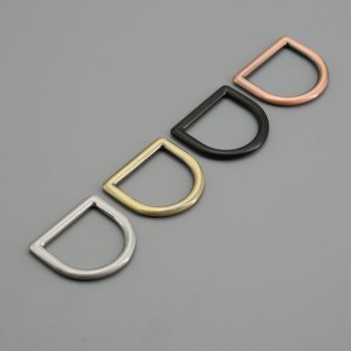 metal d rings for bag making in various colours