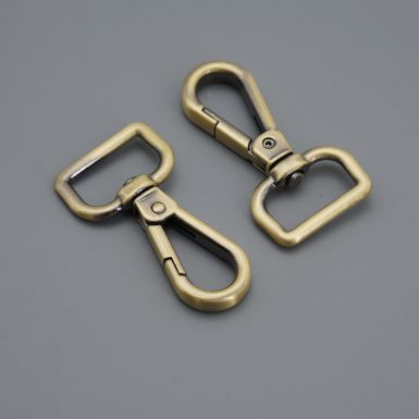 IMPERFECT 18mm (3/4") Swivel Hooks Brushed Brass