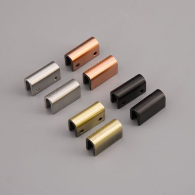 Metal strap ends in various colours