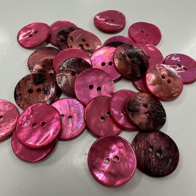 18mm Shell Buttons Pink