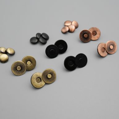 rivet magnetic snaps used in bag making