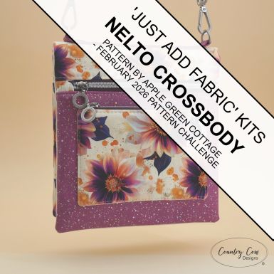Nelto Crossbody "Add Fabric & Pattern" Kit