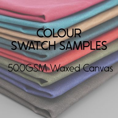 Colour Samples of Waxed Canvas - 500gsm