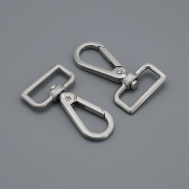 IMPERFECT 25mm (1") Swivel Hooks Brushed Silver